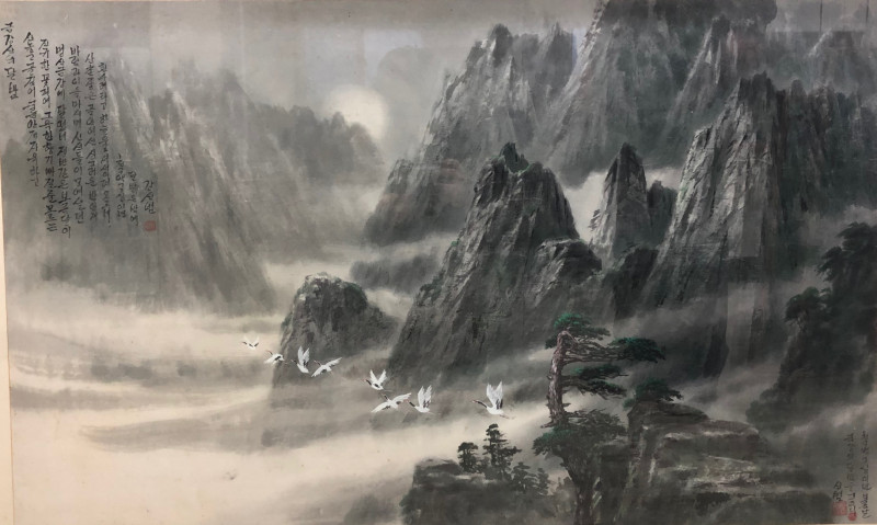 금강의 달밤을 그리다