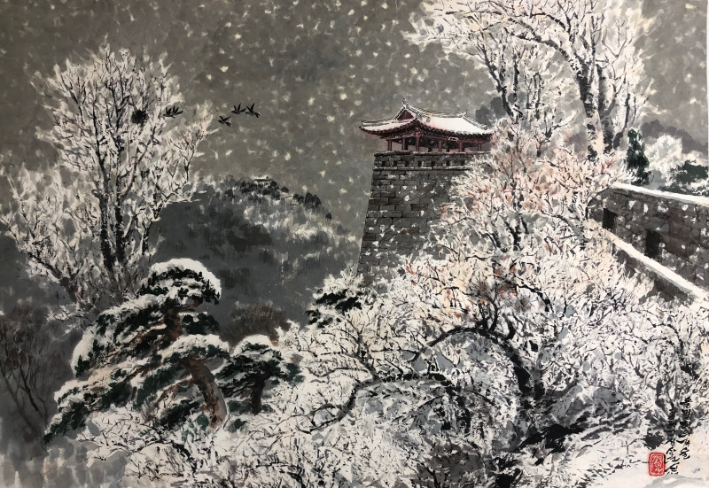 을밀대의 겨울